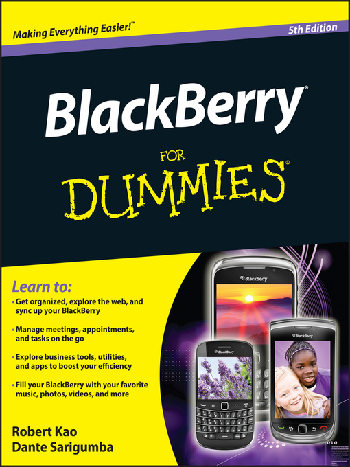 Title details for BlackBerry For Dummies by Robert Kao - Available